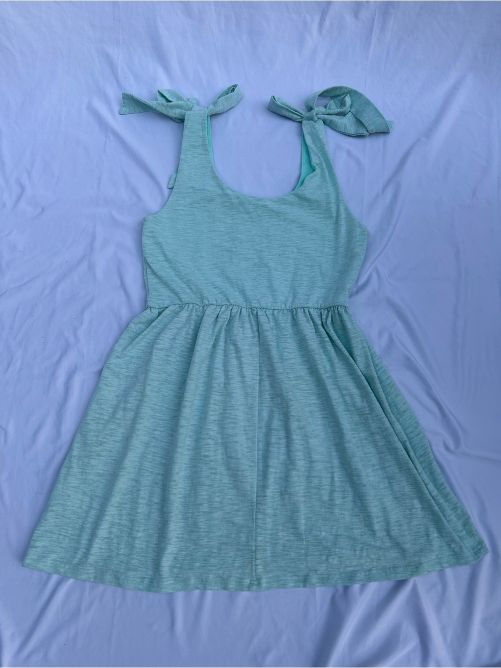 Altar'd State Mint Green Tie-Strap Mini Dress